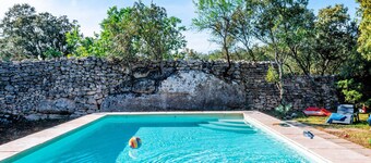 Air-conditioned villa with pool & garden - Saint-Restitut