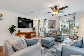 Smart TV, foosball, offices