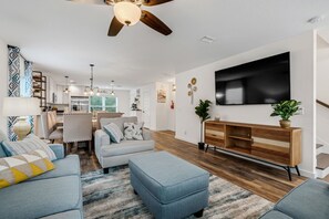 Smart TV, foosball, offices