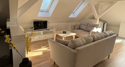 Zeuthen,Top Lage,hochwertige/ruhige/helle möblierte DG-Wohnung m Garten ,Seenähe