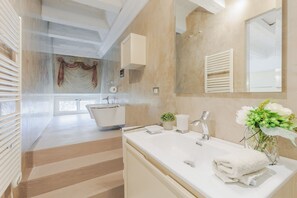 Shower, hair dryer