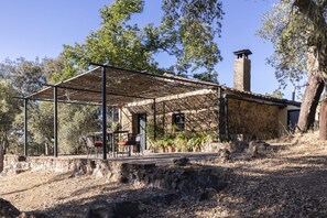 Outdoor dining - Rural House Pozuelo 1 JABUGO (Jabugo)