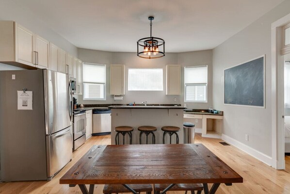 Fridge, microwave, oven, stovetop - 3BR in East Nash with YARD • Walk to Shops & Eats (Nashville)