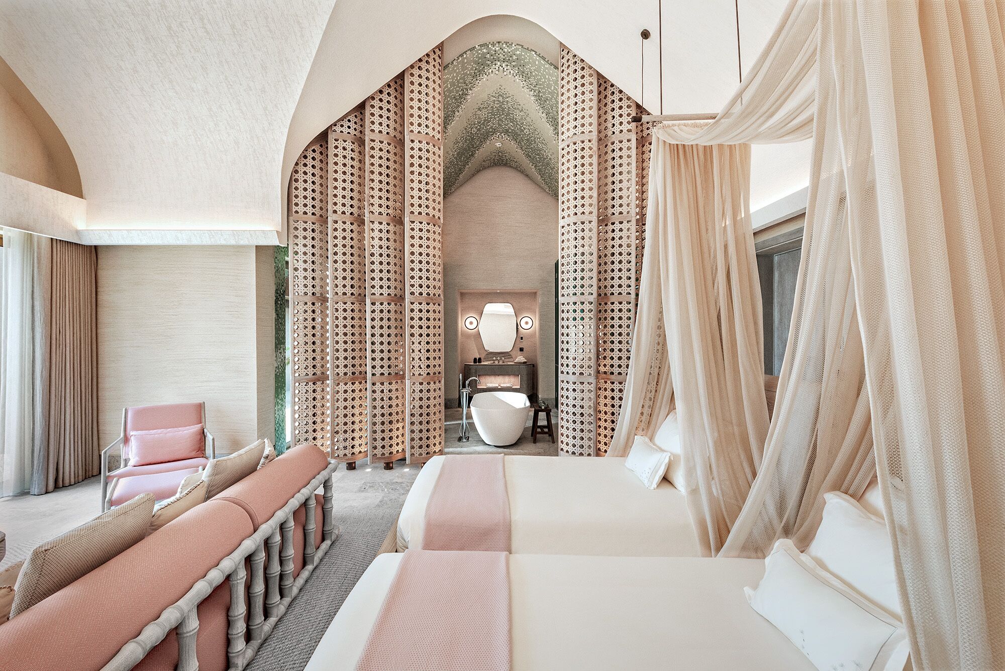 Room, 4 Bedrooms (Wellbeing Ocean Pool Residence) | Egyptian cotton sheets, premium bedding, down comforters, minibar