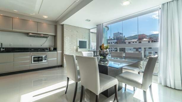 Dining room - 826 - Aluguel Apartamento 2 Suítes (Bombinhas)