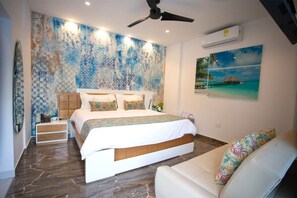 Junior Double Room | Egyptian cotton sheets, premium bedding, minibar, in-room safe - Hotel Poblado Coveñas (Coveñas)