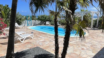 Doppia Comfort, vista piscina | Terrazza/patio