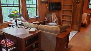 Téléviseur connecté, lecteur de DVD, livres, sélection de films