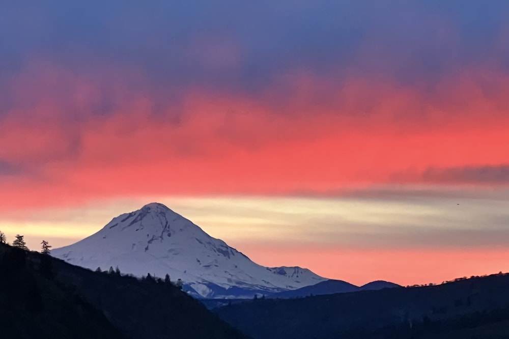 Luxury idyllic apartment w/ Mt Hood views, patio w/gas fire-pit, and gardens!