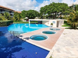 3 outdoor pools
