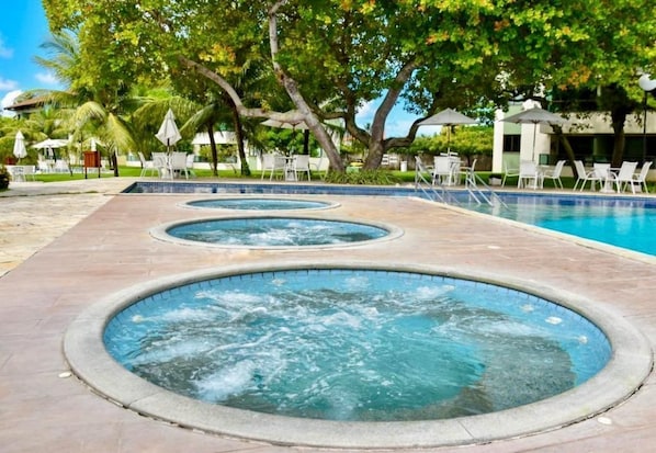 3 outdoor pools