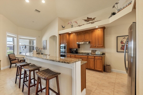 Living room and kitchen