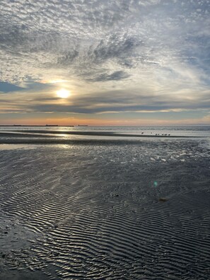 Tæt på stranden, liggestole