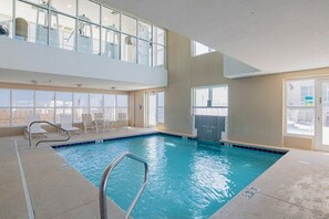 Indoor pool, a heated pool