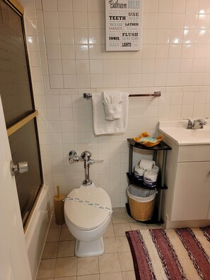 Combined shower/bathtub, hair dryer, towels, soap - Beautiful Studio close to everything  you may need   :) (Hallandale)