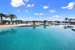 Indoor pool, outdoor pool - A Wave From it All:  Condo on the Beach (Gulf Shores)