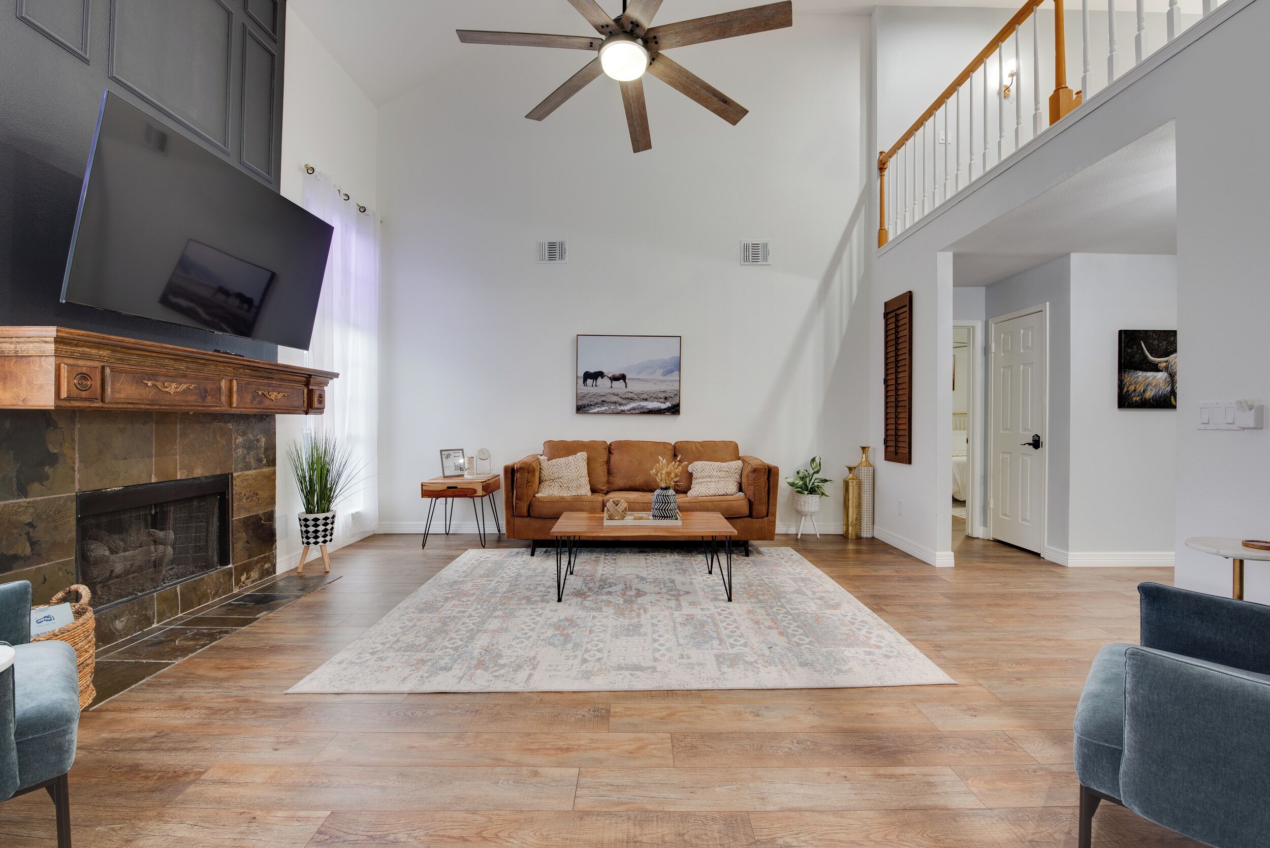 Smart-tv, eldstad, Netflix och streamingtjänster