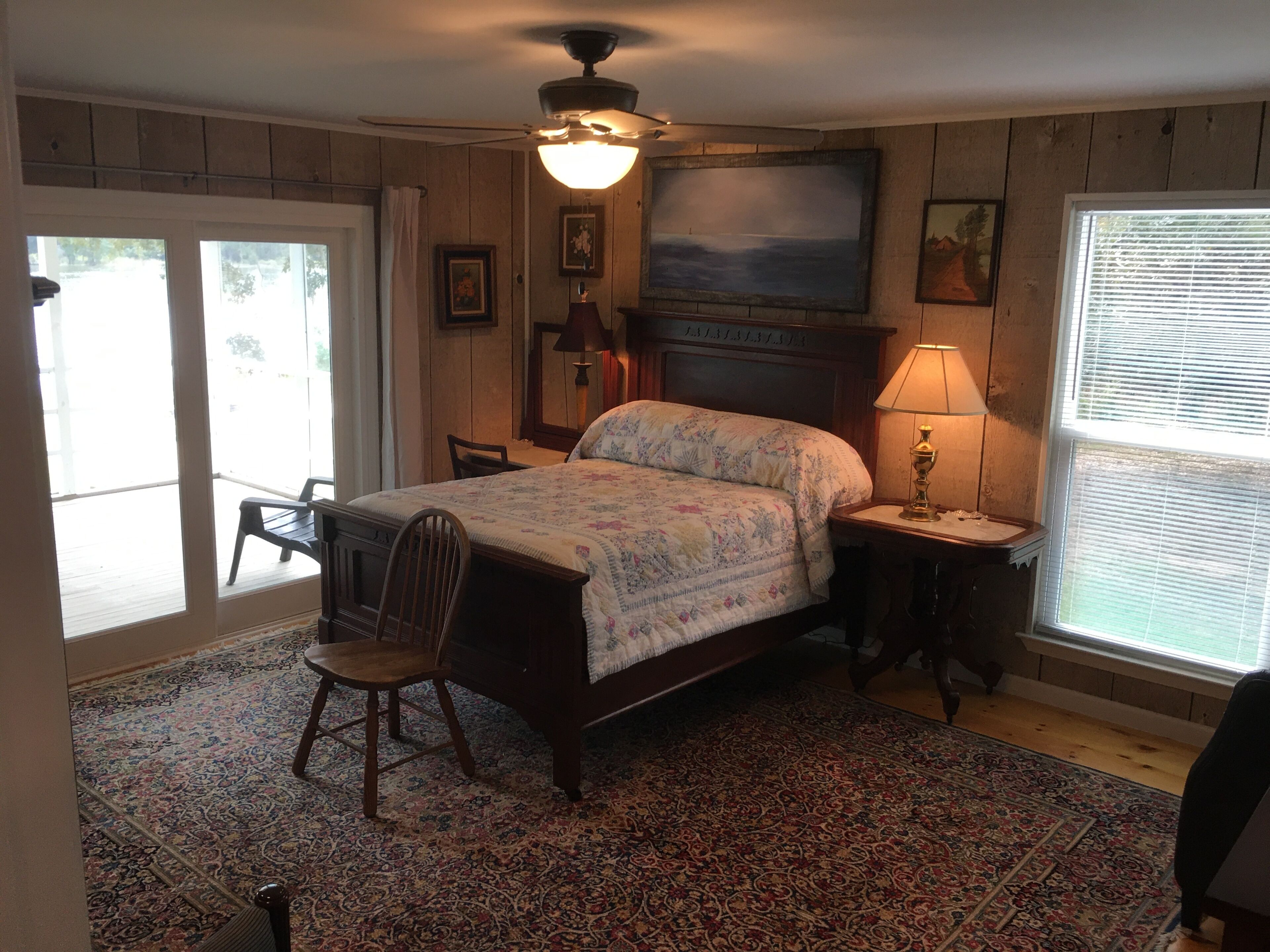 Secluded Bon Secour riverfront home with spacious screened porch