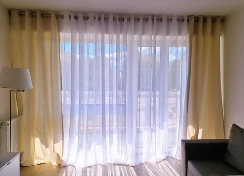 A simple but beautiful and peaceful 1 bedroom and living room
