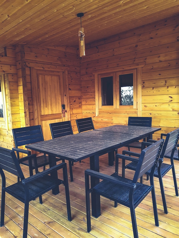 Cabana premium, 3 quartos | Terraço/pátio