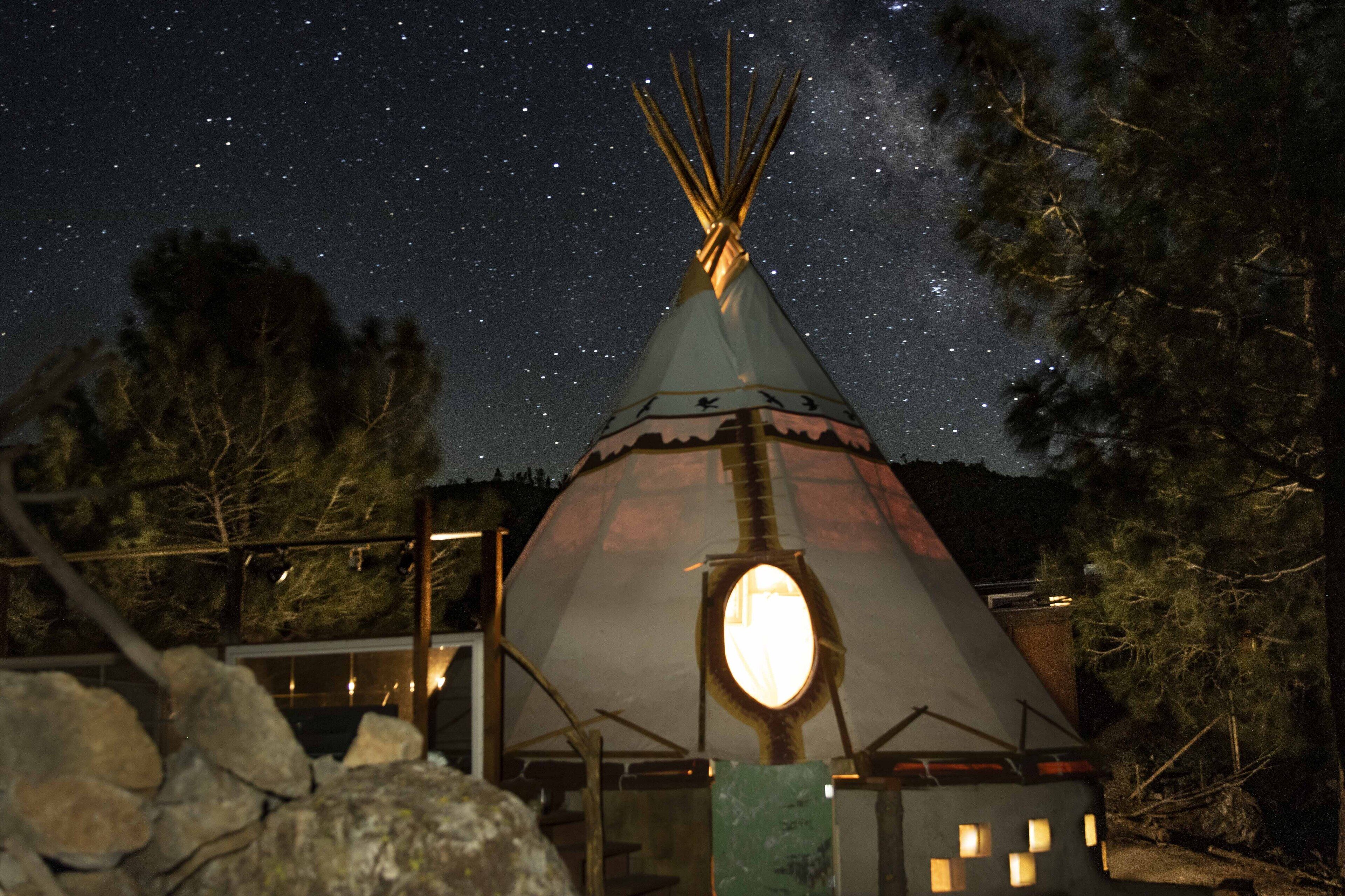 Tipi in the Sequoia national Forest