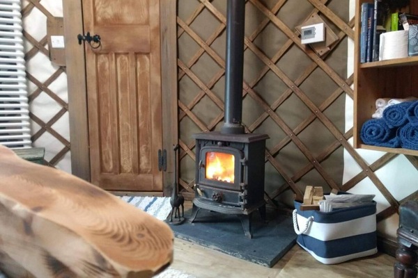 Cabin | Living room | Fireplace