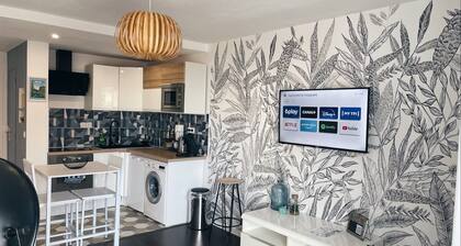 NEWâ
: appartement tout confort + linge, serviettes et parking gratuit