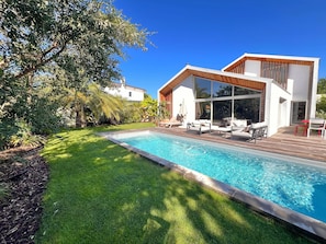 Una piscina riscaldata
