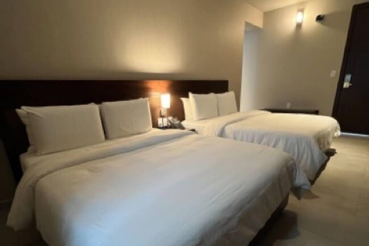 Blackout curtains, free WiFi, bed sheets