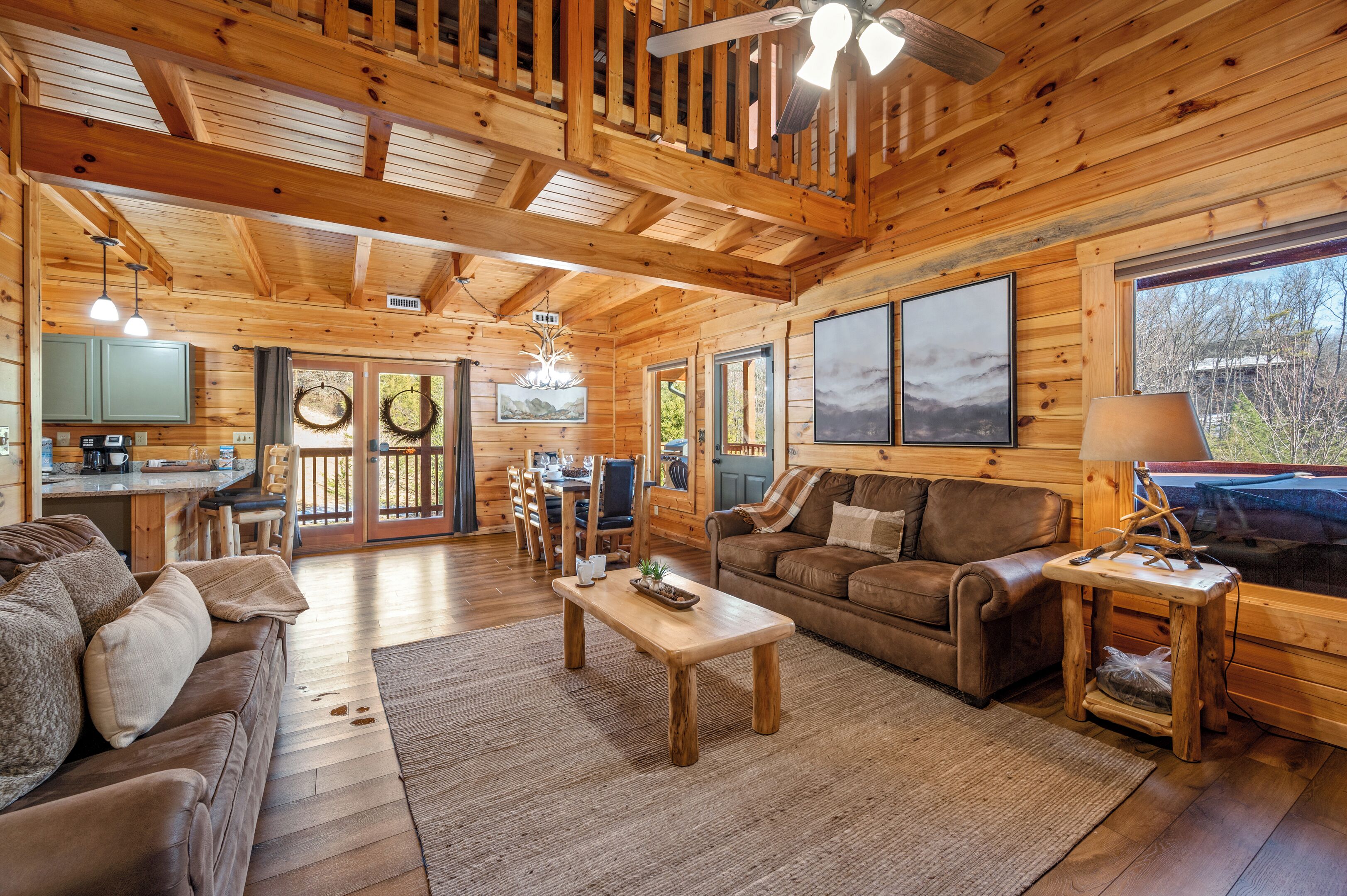 Smart TV, fireplace, video games, books