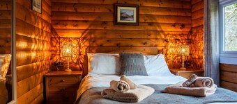 Self-Catering log cabin near Plockton and the Isle of Skye secluded, well equipped and dog friendly.