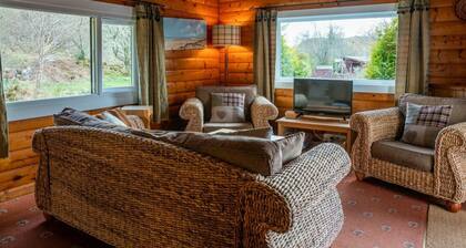 Self-Catering log cabin near Plockton and the Isle of Skye secluded, well equipped and dog friendly.
