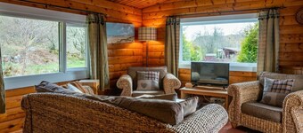 Self-Catering log cabin near Plockton and the Isle of Skye secluded, well equipped and dog friendly.
