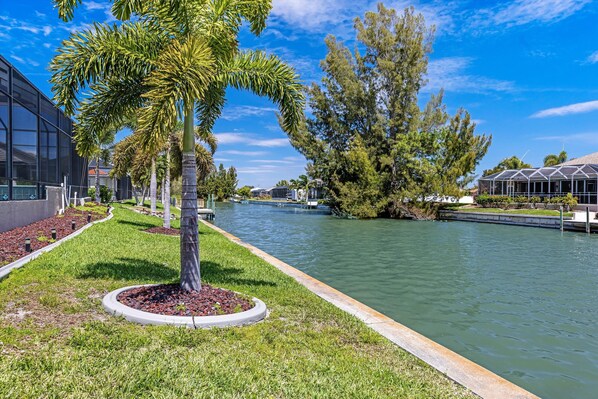 Enjoy serene views of the river from the comfort of this riverside retreat.