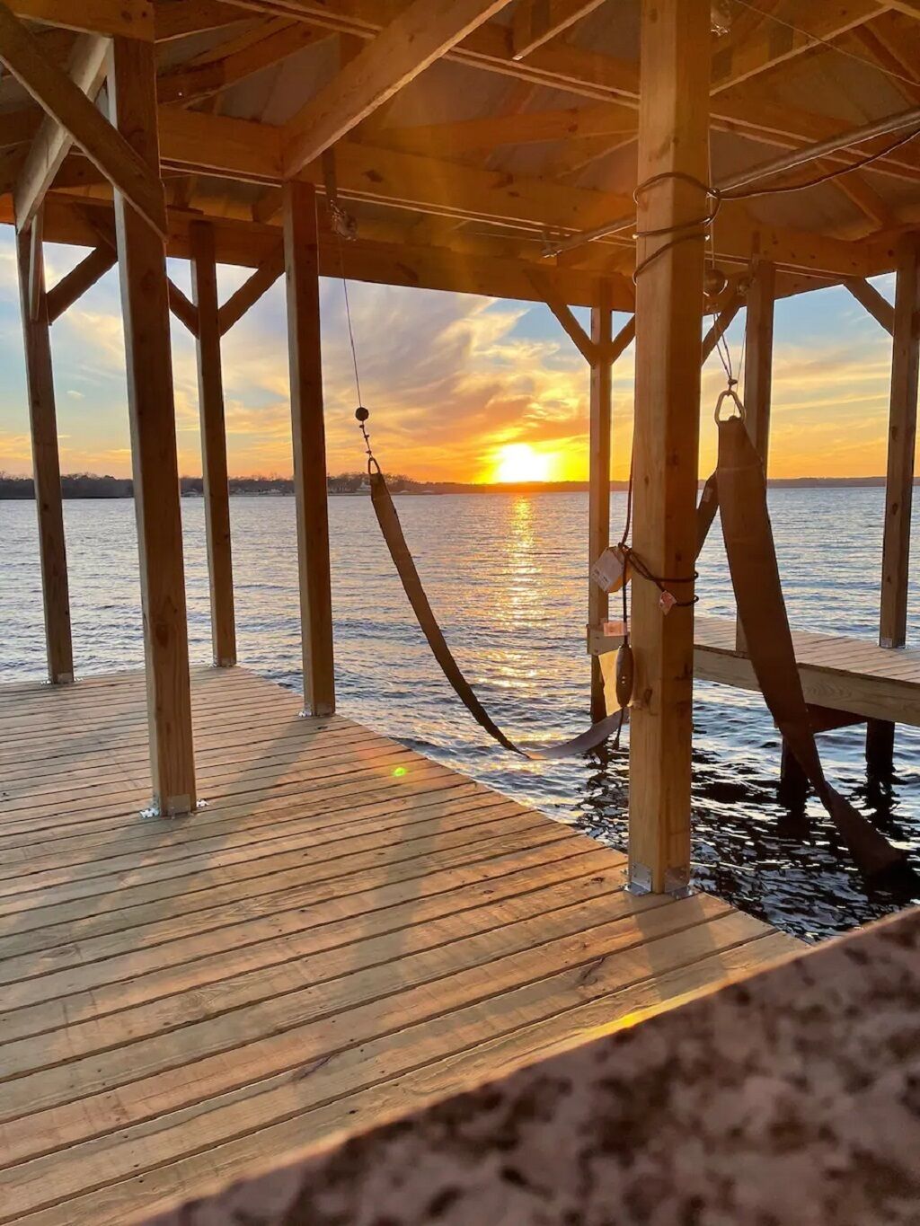 Lakefront House with Boathouse 