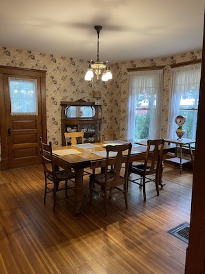 Dining - 1905 Victorian Farmhouse close to Lake Geneva. (Hebron)