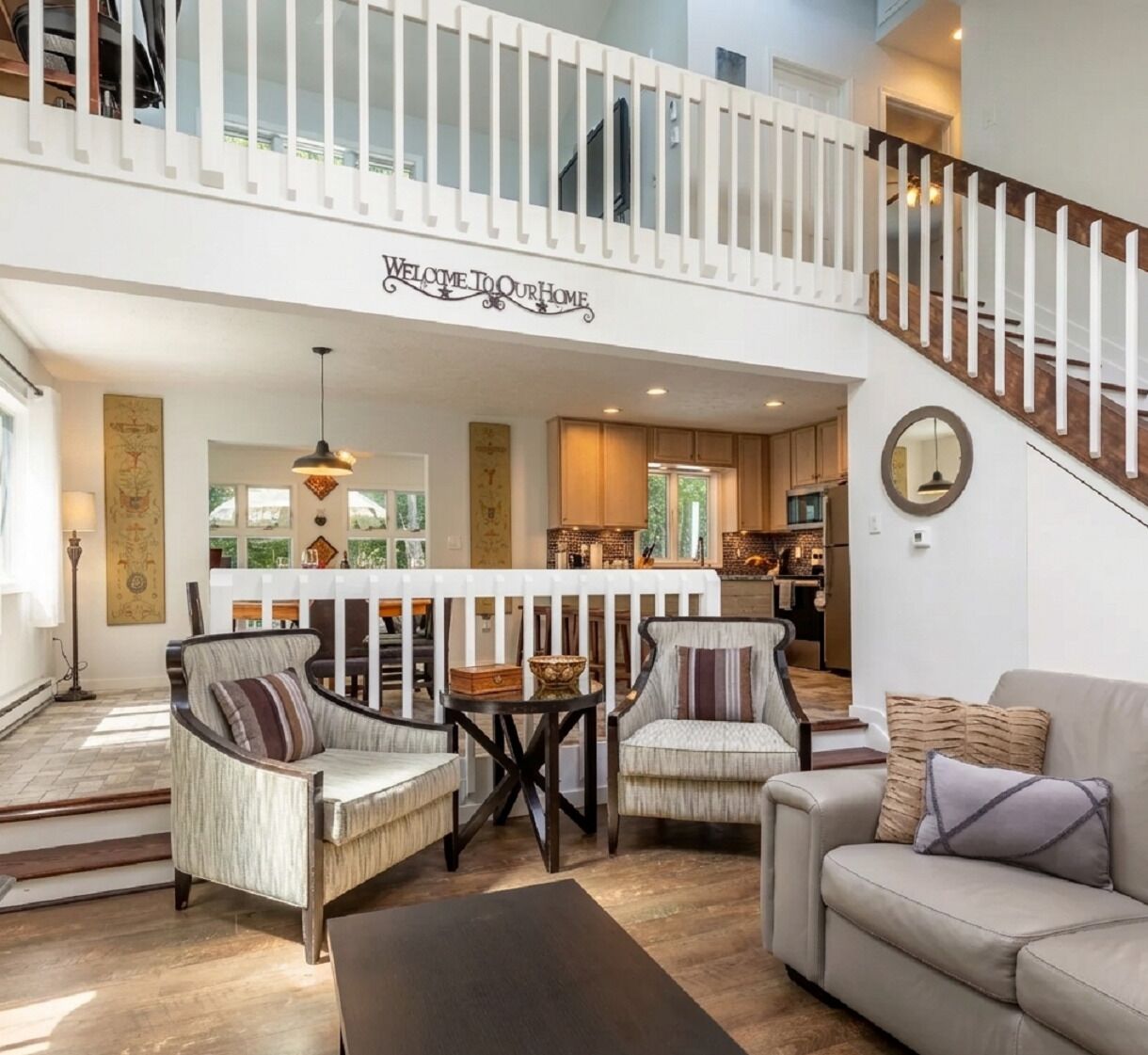 Smart TV, fireplace, video games, foosball