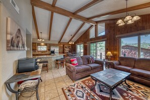 TV, fireplace, DVD player
