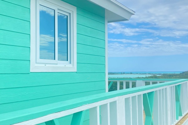 Beautiful patio deck with ocean view
