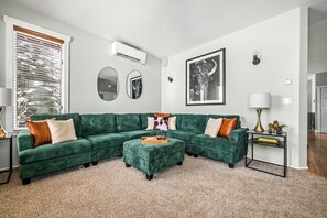 Smart TV, fireplace, video games, books