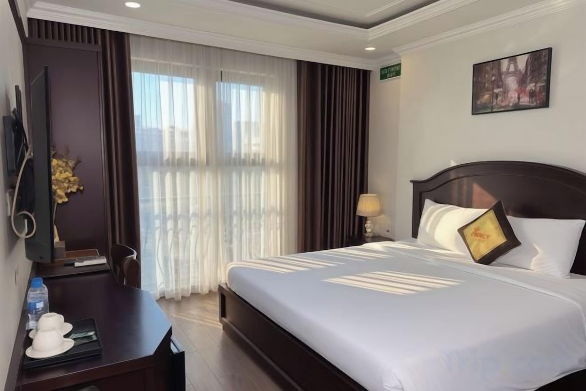 Free minibar items, desk, blackout curtains, soundproofing
