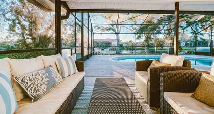 Luxury Waterfront Home with Pool. Minutes to Sanibel & Fort Myers Beach.