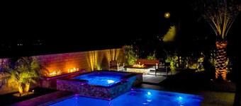 A modern vacation home in Desert Hot Springs, built in 2020 with 4 bd, 3 baths