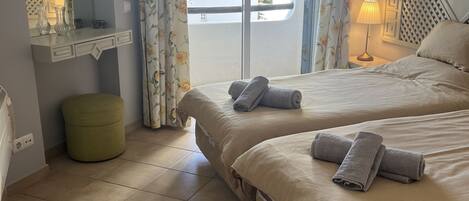 2 bedrooms, iron/ironing board, travel crib, WiFi