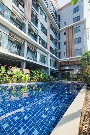 Zimmer, 1 Schlafzimmer, barrierefrei, Balkon | Pool
