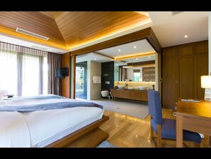 Villa, 3 chambres, accessible aux personnes à mobilité réduite, piscine privée | Salle de bain