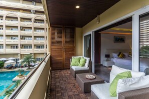 Appartement, 1 chambre, balcon, vue ville | Balcon