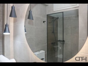 Studio, 1 Bedroom, Accessible, City View | Bathroom - New Deluxe Studio 1 - Downtown Thessaloniki-fully Equipped (Thessaloniki)