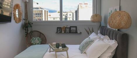 Estudio, 1 habitación, accesible para personas con discapacidad, vistas a la ciudad | 1 dormitorio