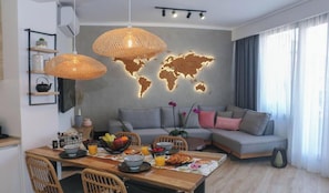 Apartment, 2 Bedrooms, Accessible, Balcony | Dining room - Luxury 80m2 Apartment With Balkony Downtown (Thessaloniki)